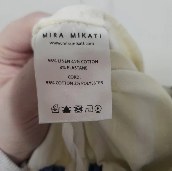 Mira Mikati Linen Blend Chill Out Skirt EU 34 US 2 - Picture 6 of 7